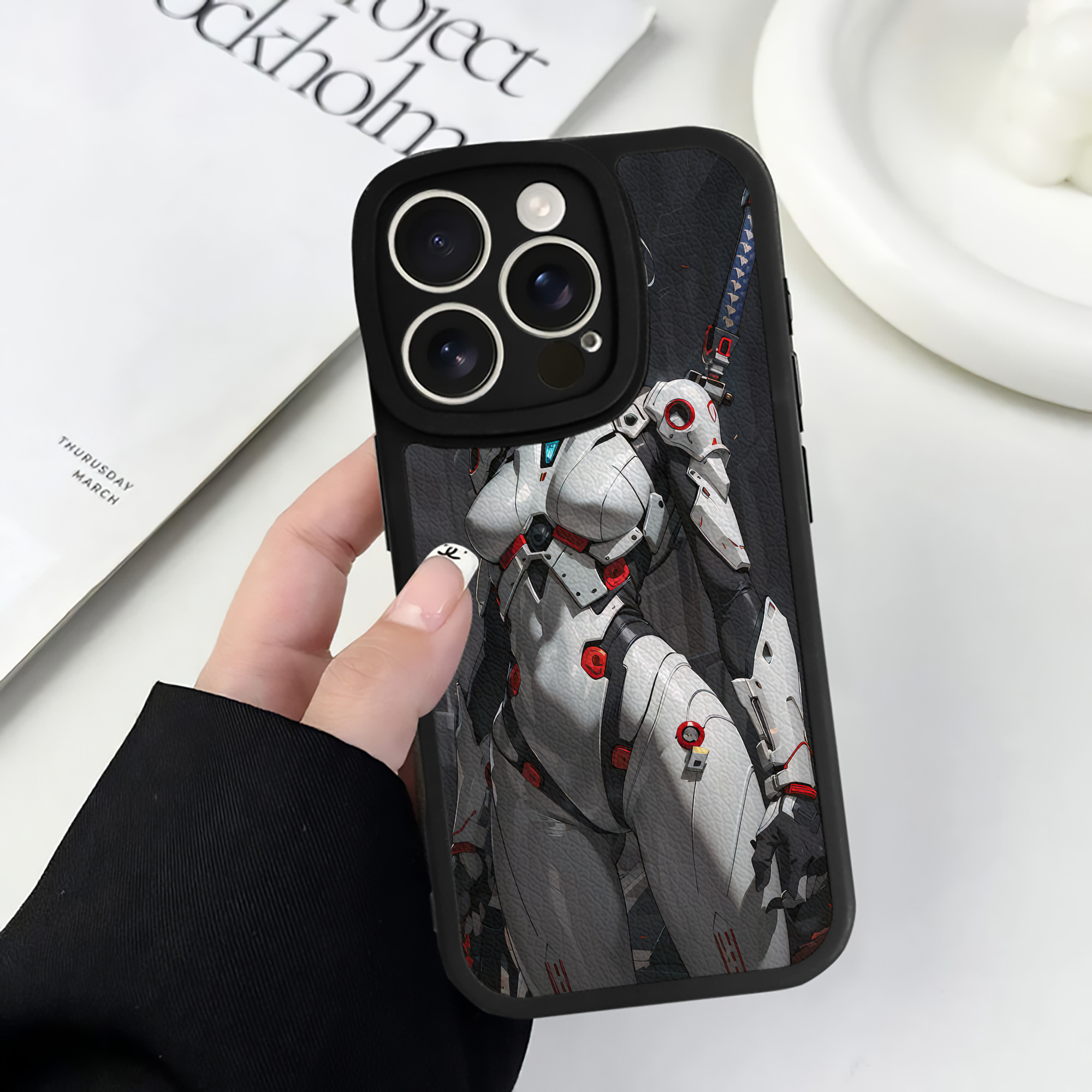 （画像用） EVA 新世紀エヴァンゲリオン 【iPhone 16シリーズ対応】シリコンスマホケース（レザー調） 材質：シリコン